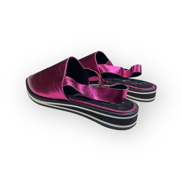 new Free People ༄ Lexa Pointed Toe Slingback Flat༄ Metallic Purple ༄ 37 6.5M 7M - Picture 6 of 16